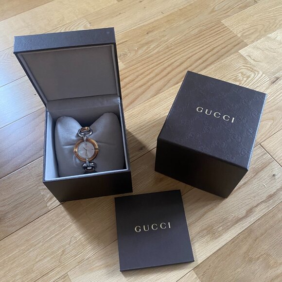 Gucci Watch Women's Bamboo Bracelet Style LIKE NEW - Picture 5 of 6